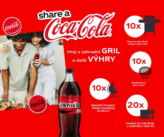 Hraj o zahradní gril a další výhry s produkty Coca-Cola