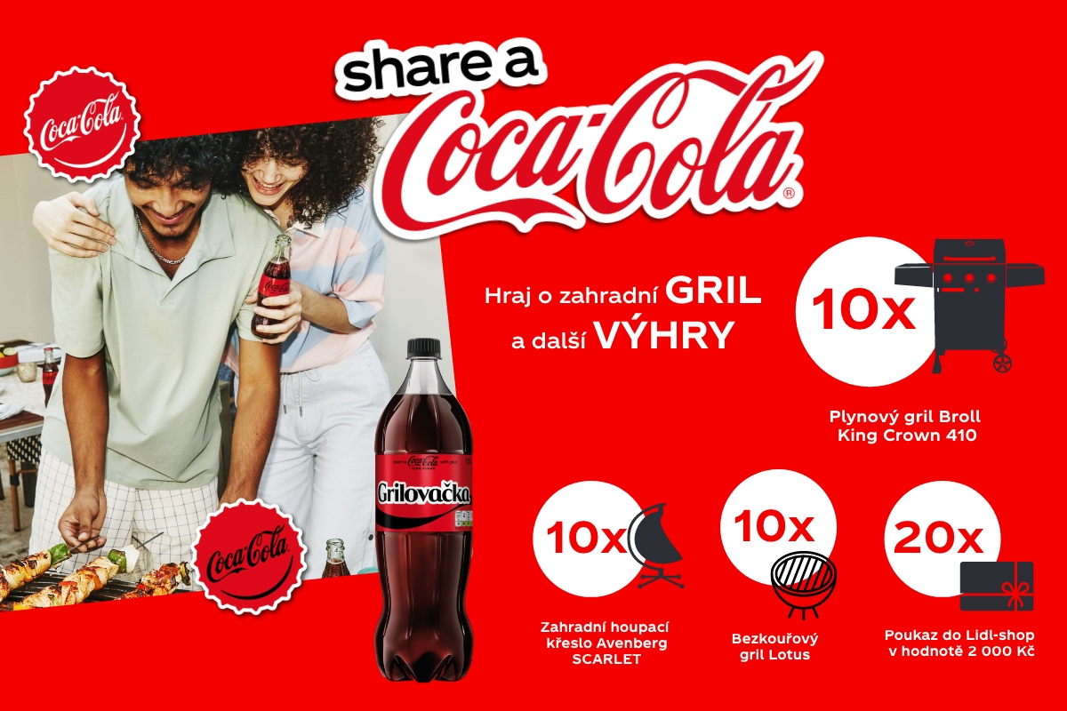 Hraj o zahradní gril a další výhry s produkty Coca-Cola