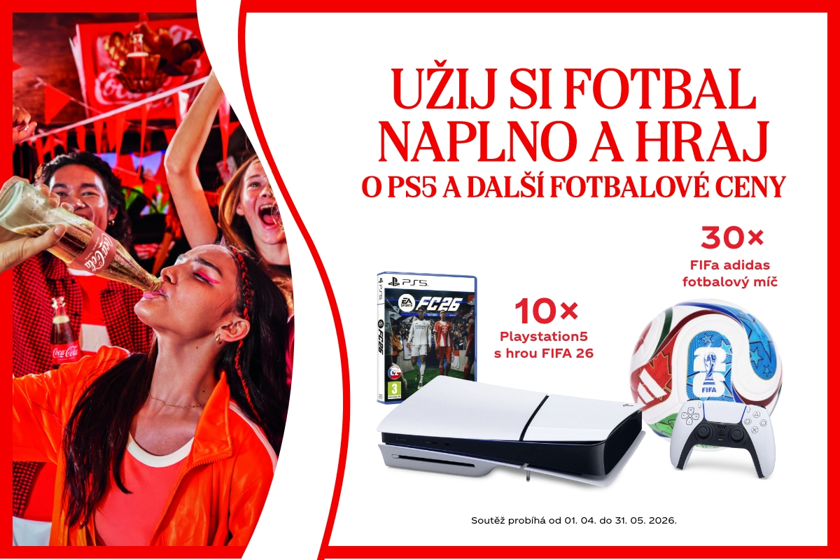 Hraj o Playstation 5 a další výhry s produkty Coca-Cola