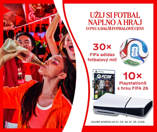 Hraj o Playstation 5 a další výhry s produkty Coca-Cola