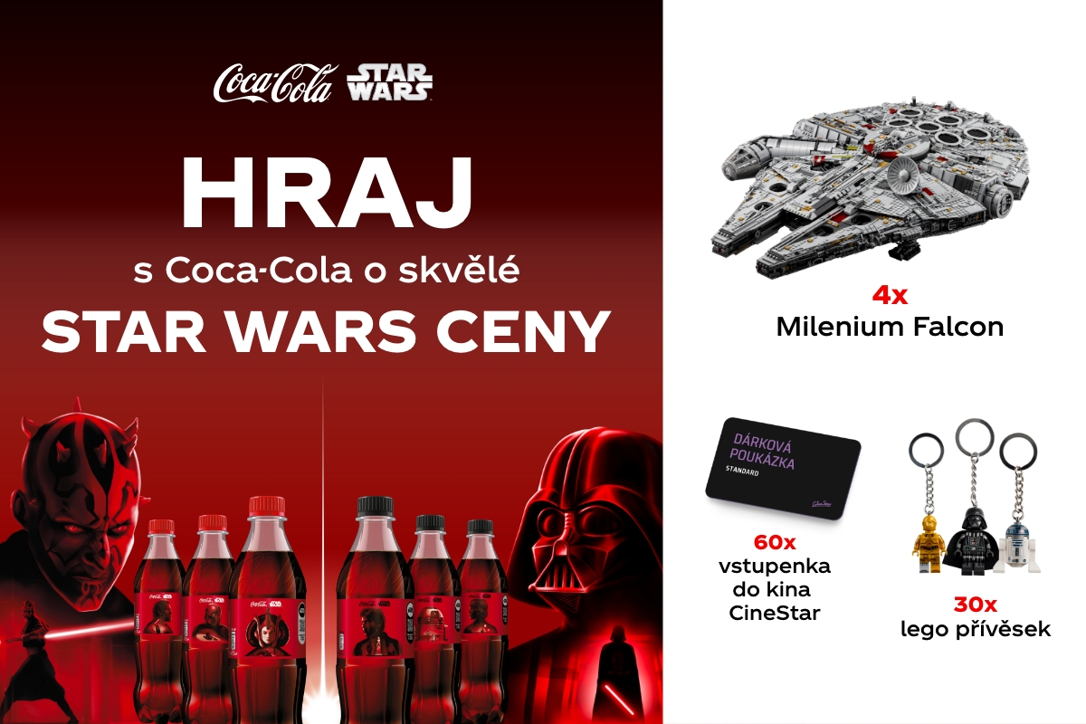 Hraj o lego Star Wars a další výhry s produkty Coca-Cola