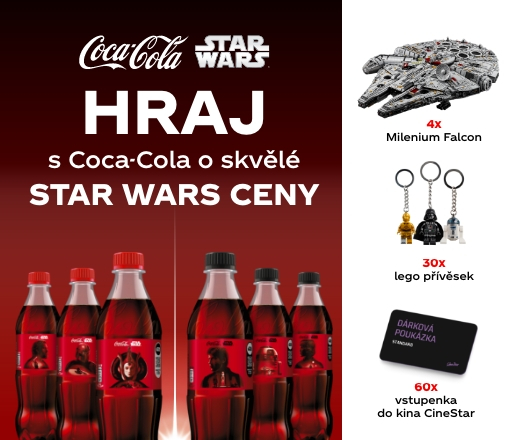 Hraj o lego Star Wars a další výhry s produkty Coca-Cola
